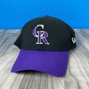 Colorado Rockies Hat New Era 39THIRTY Men's Large-XL Black Purple